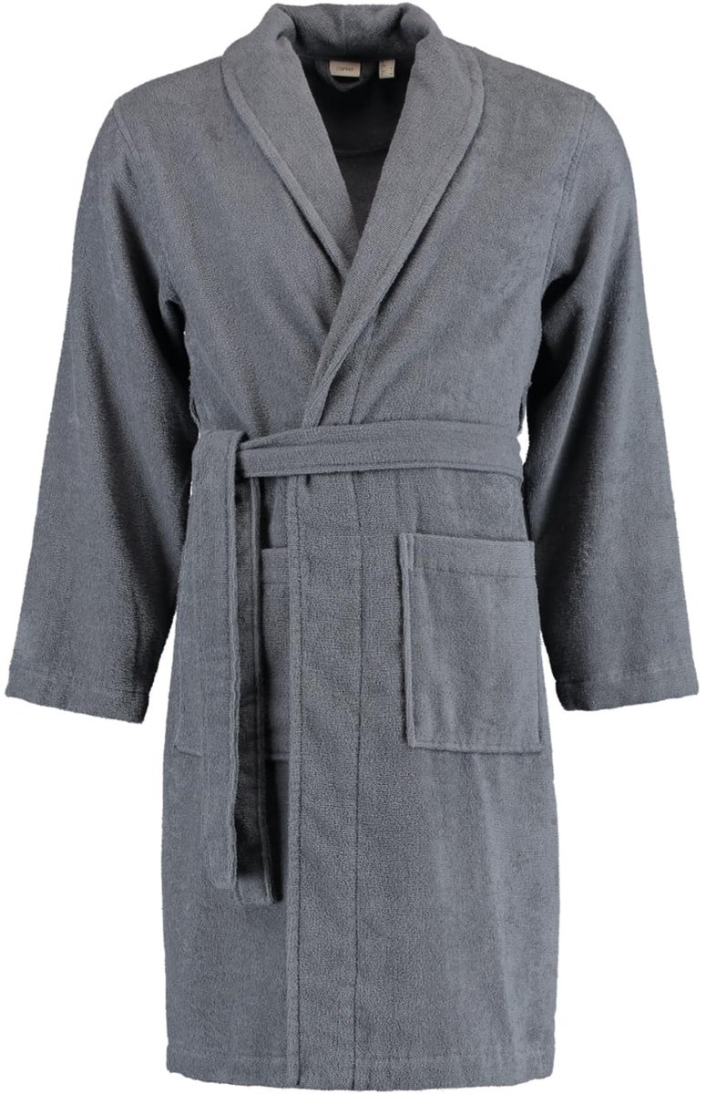 Solidchoice - Unisex Badjas van 100% Katoen in Grijs Staal