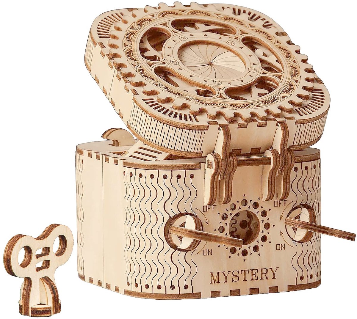 Solidchoice - 3D Houten Puzzel Bouwset voor Volwassenen - Schatkist Model