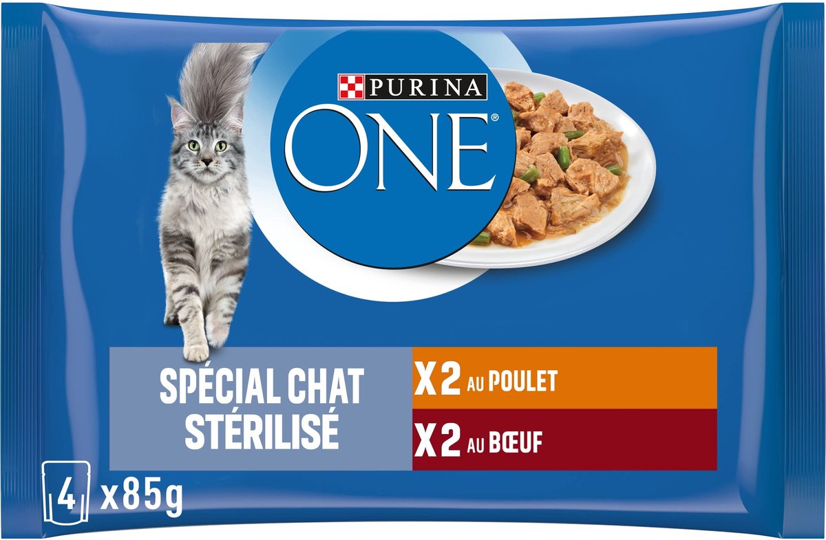Solidchoice - Gesteriliseerd Kattenvoer met Kip en Rundvlees in Sauce, 48 x 85 g