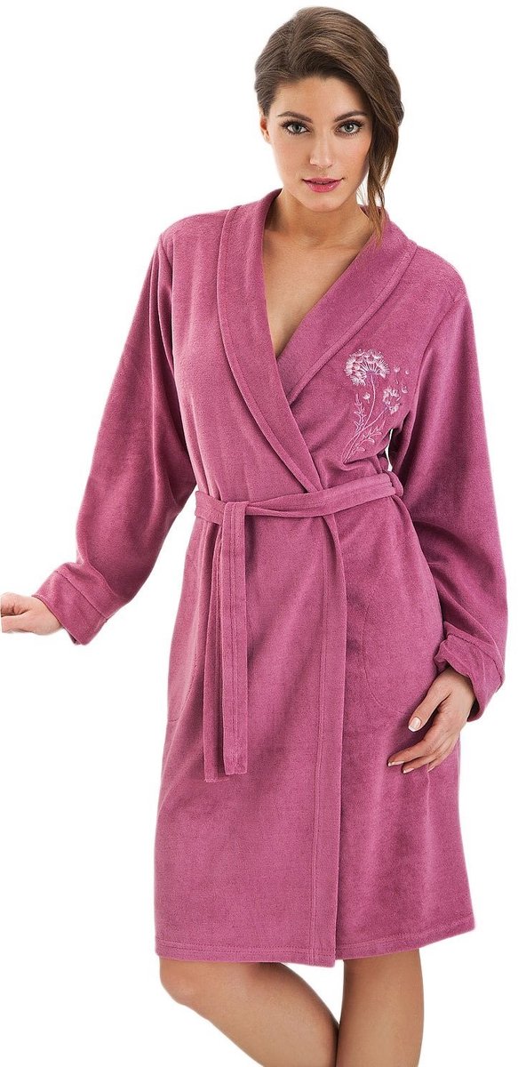 Solidchoice - Cuddly Katoenen Badjas met Zakken en Capuchon