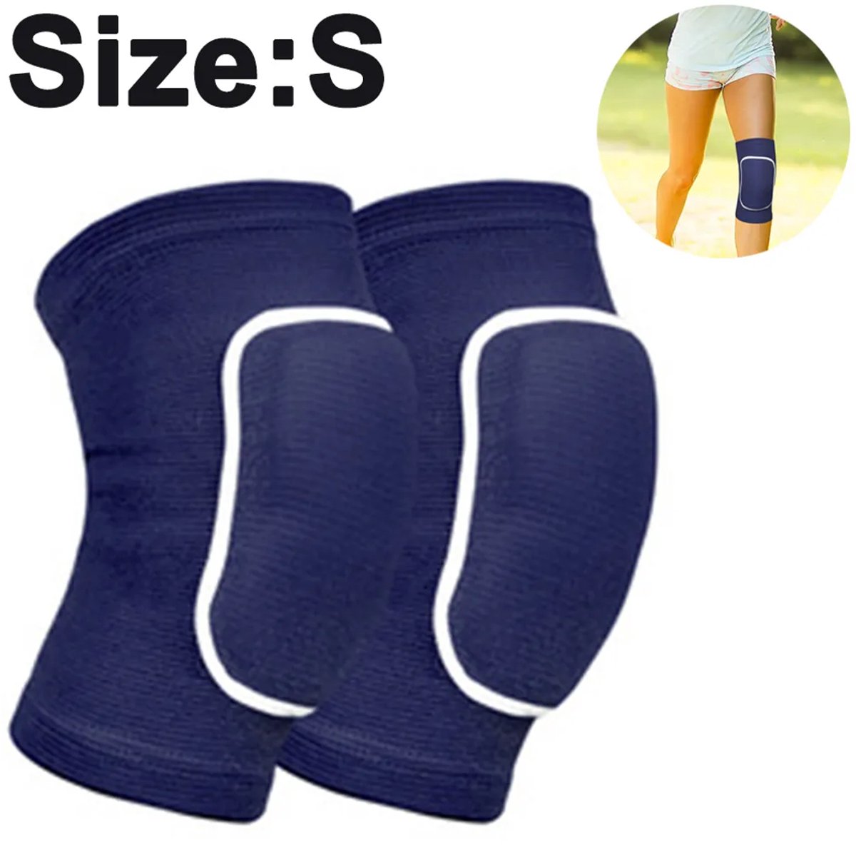 Deze hoogwaardige kniebraces zijn gemaakt van ademend materiaal, hebben een beschermende laag Geschikt voor de knieschijf en zijn Geschikt voor sporten zoals volleybal, handbal, dansen en mountainbiken.