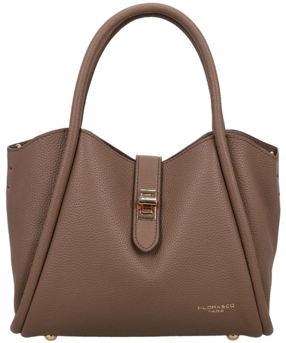 Flora & Co Goldie Medium Handtas Dames - Imitatieleer - Taupe