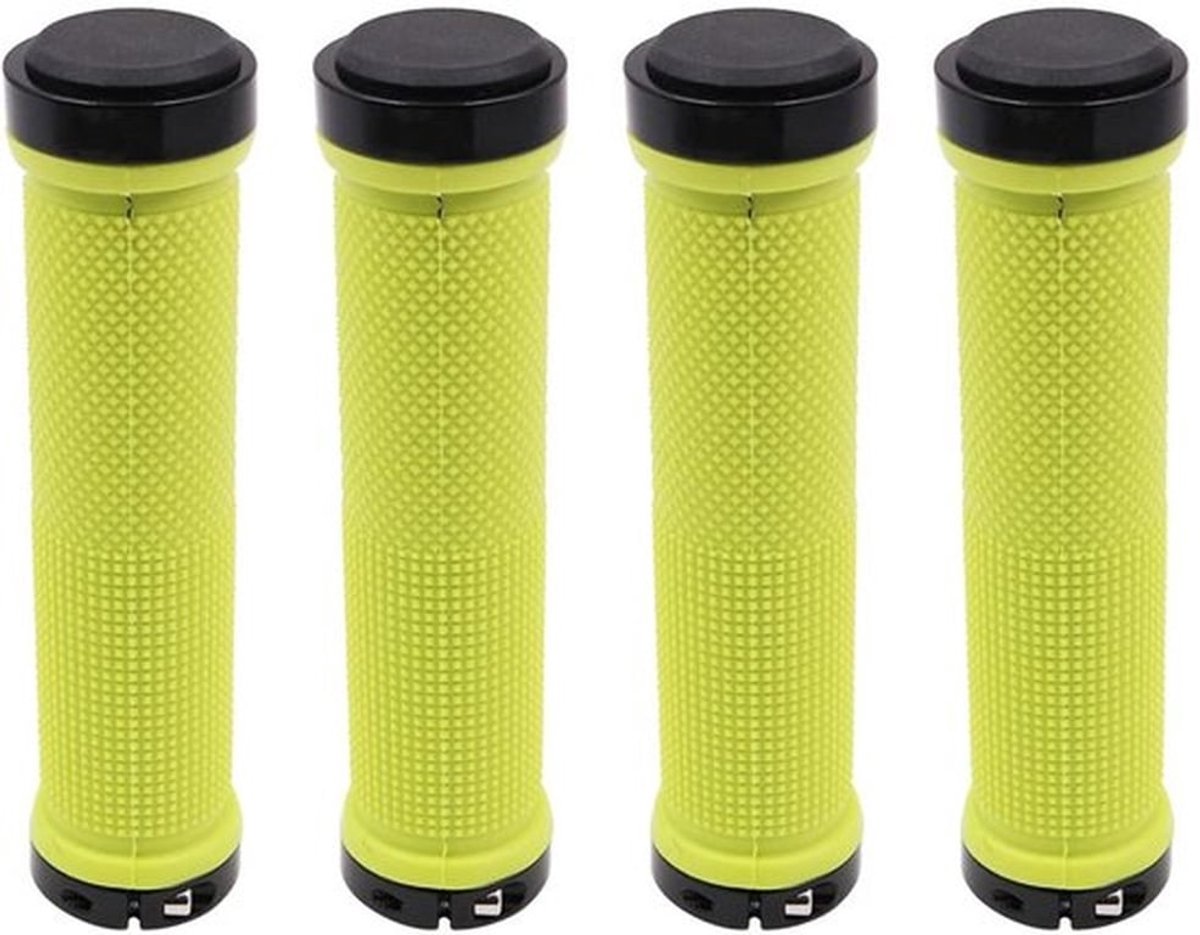 Fietshandvatten - 2 Paar - Antislip Rubber - Rechte Handgrepen - Mountainbike / Racefiets - Duurzaam / Slijtvast - 13 x 3,4 cm