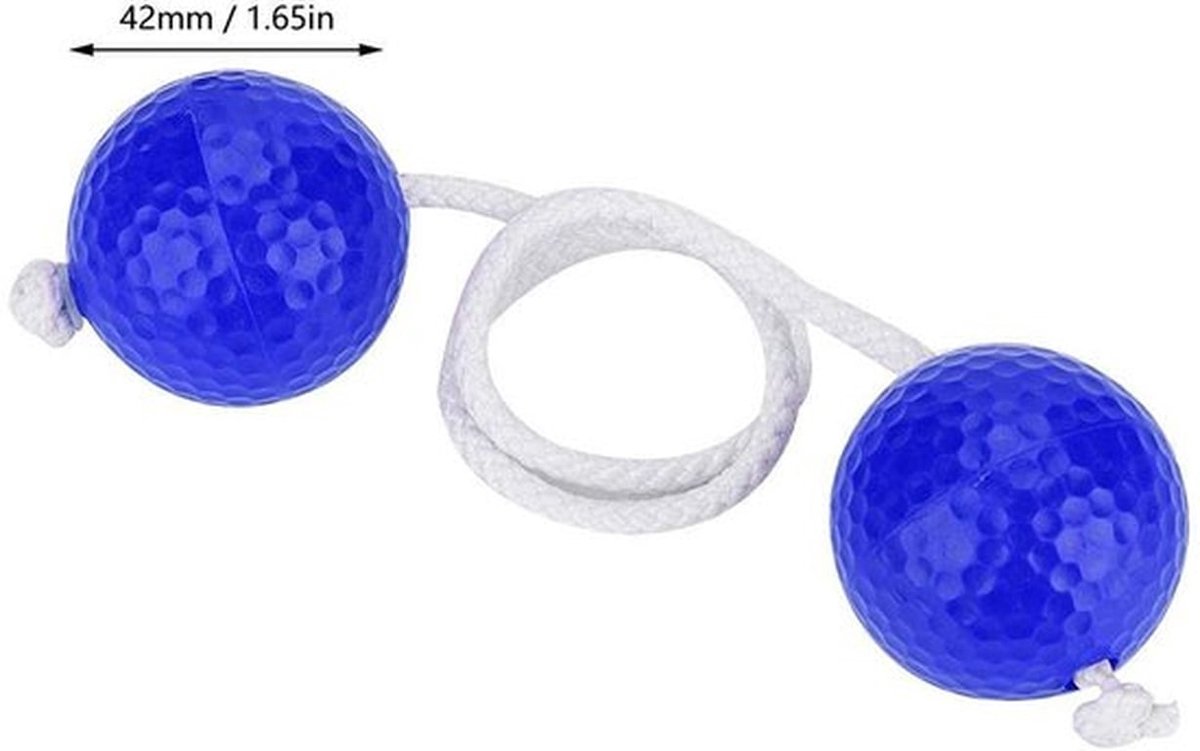 Laddergolf Speelset - 3 Paar Ladder Golfballen - Duurzaam Synthetisch Rubber - Antiwikkeling Koord - Geschikt voor Kinderen - Voor Binnen/Buiten Gebruik - Speelballen
