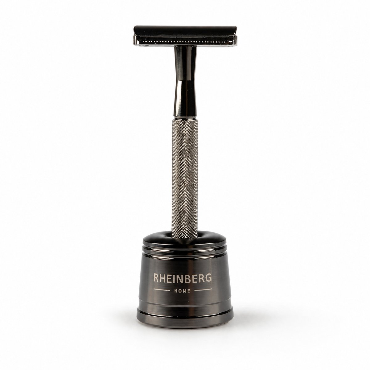 Rheinberg - Safety Razor - Duurzaam Scheermes met 20 Scheermesjes - Safety Razor voor Mannen & Vrouwen - Herbruikbaar Metalen Scheermes - Zwart