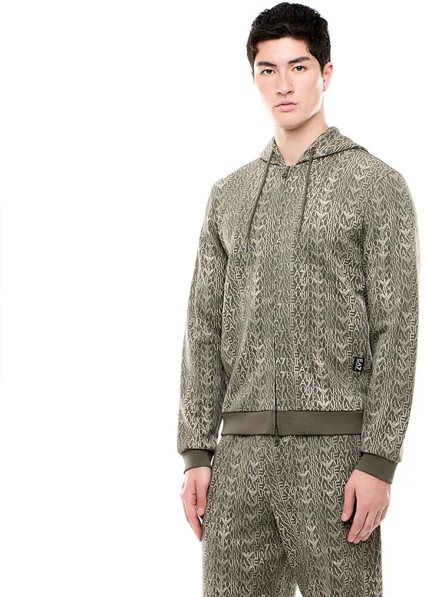Ea7 Emporio Armani 7m002206_af12660 Sweatshirt Met Rits Groen L Man
