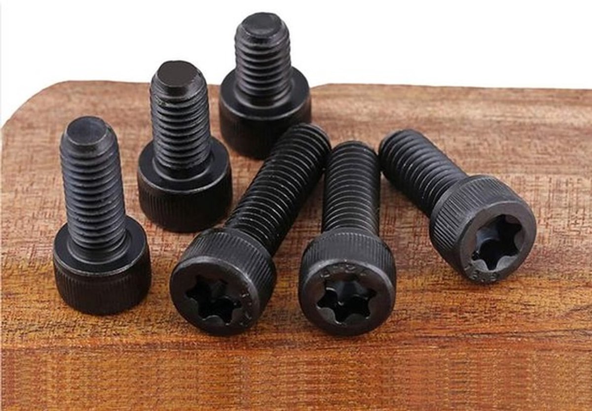 Inbusbout M8×35mm - Torx-binnenzeskant - 12,9 Koolstofstaal - Hoge Treksterkte - 5 Stuks - Corrosiebestendig - Schroeven