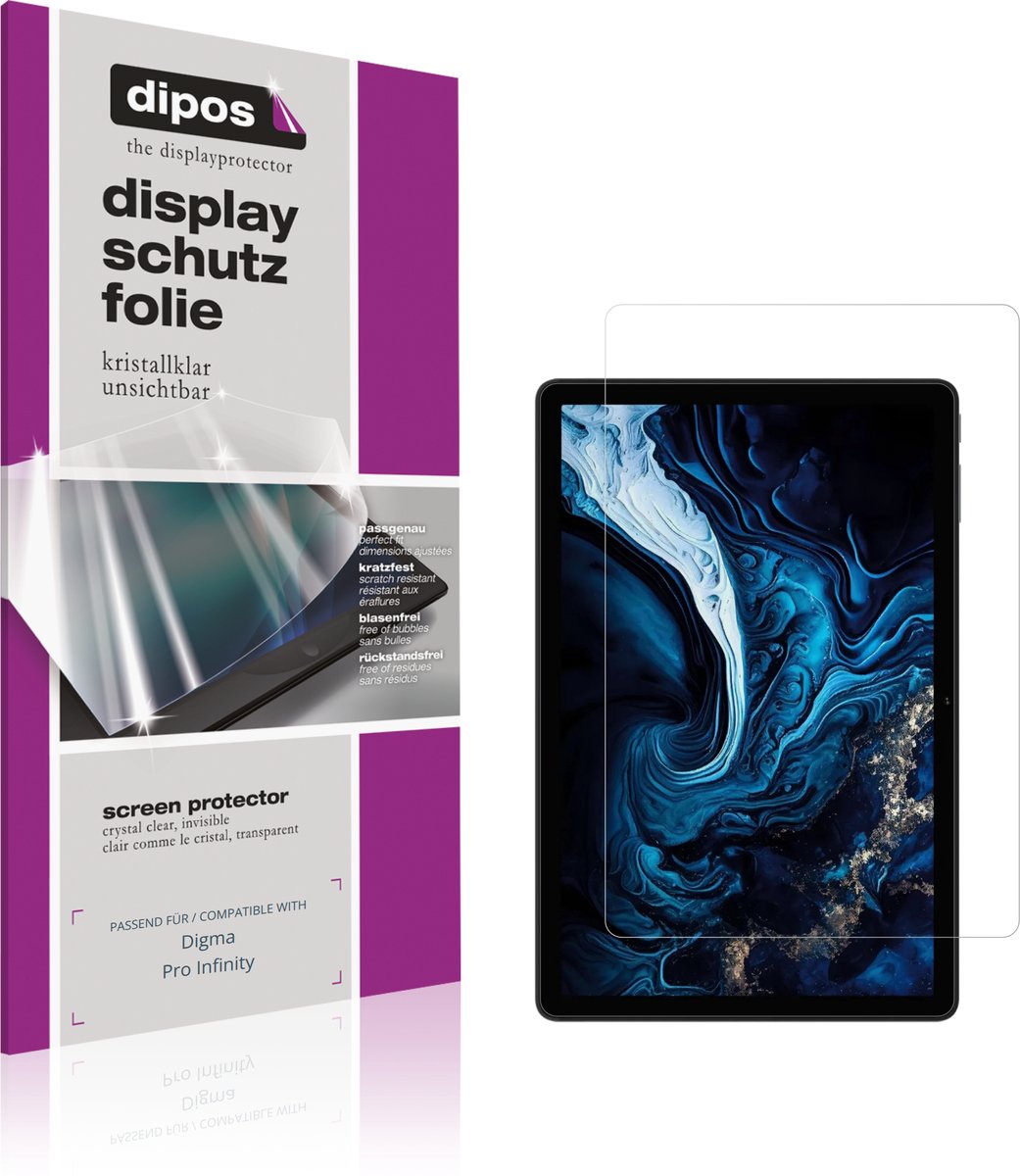 dipos – 2x Beschermfolie geschikt voor Digma Pro Infinity | Krasbestendige & heldere Screenprotector Ultra-Thin
