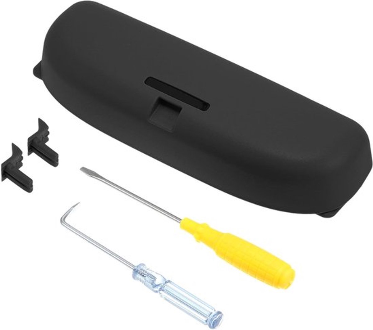 Zonnebril Case voor C Klasse 2008-2015 - Brillen Houder Opbergdoos van ABS met Flocking Doek in Zwart - 1 Set voor Auto Accessoires