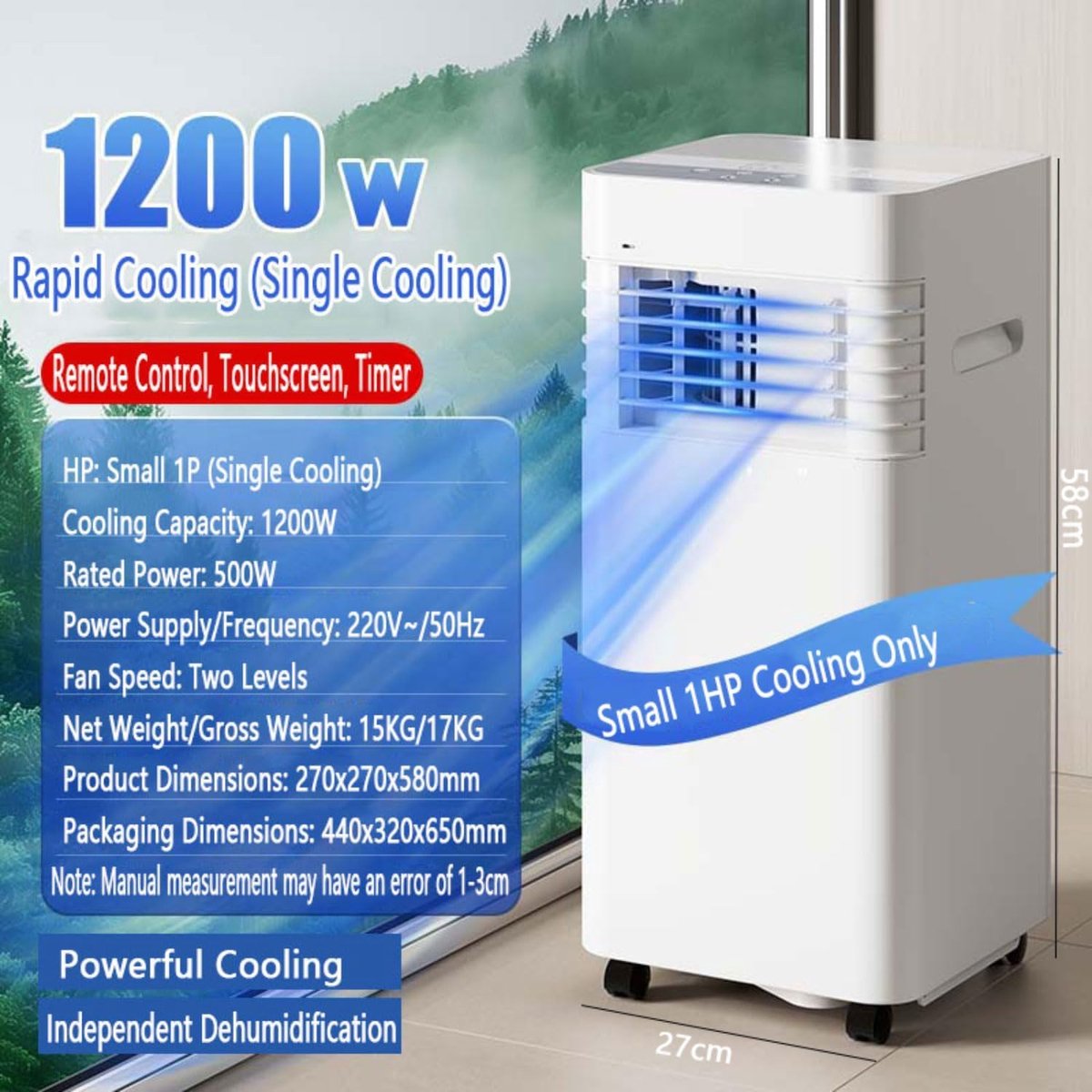 KungFu buy Mobiele airco - Draagbare airconditioner thumbnail 2