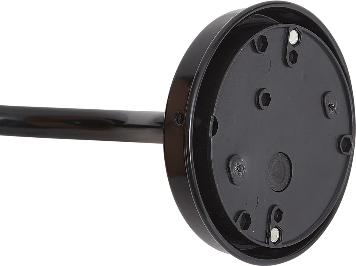Qazqa moderne wandlamp, buitenlamp met glas voor in de tuin - Kansas - zwart, max. 15W, geschikt voor led, 36.1cm, IP44, rond
