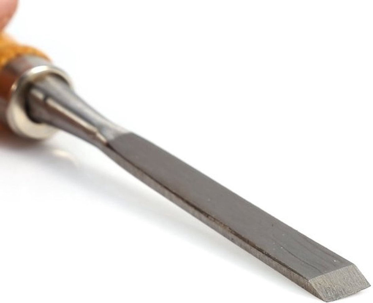 Beitelset 12 Delig - Houtsnij Gereedschap - Handbeitel - Houtbewerking - Scherp Staal - Oprolbare Hoes - Houtsnijgereedschap