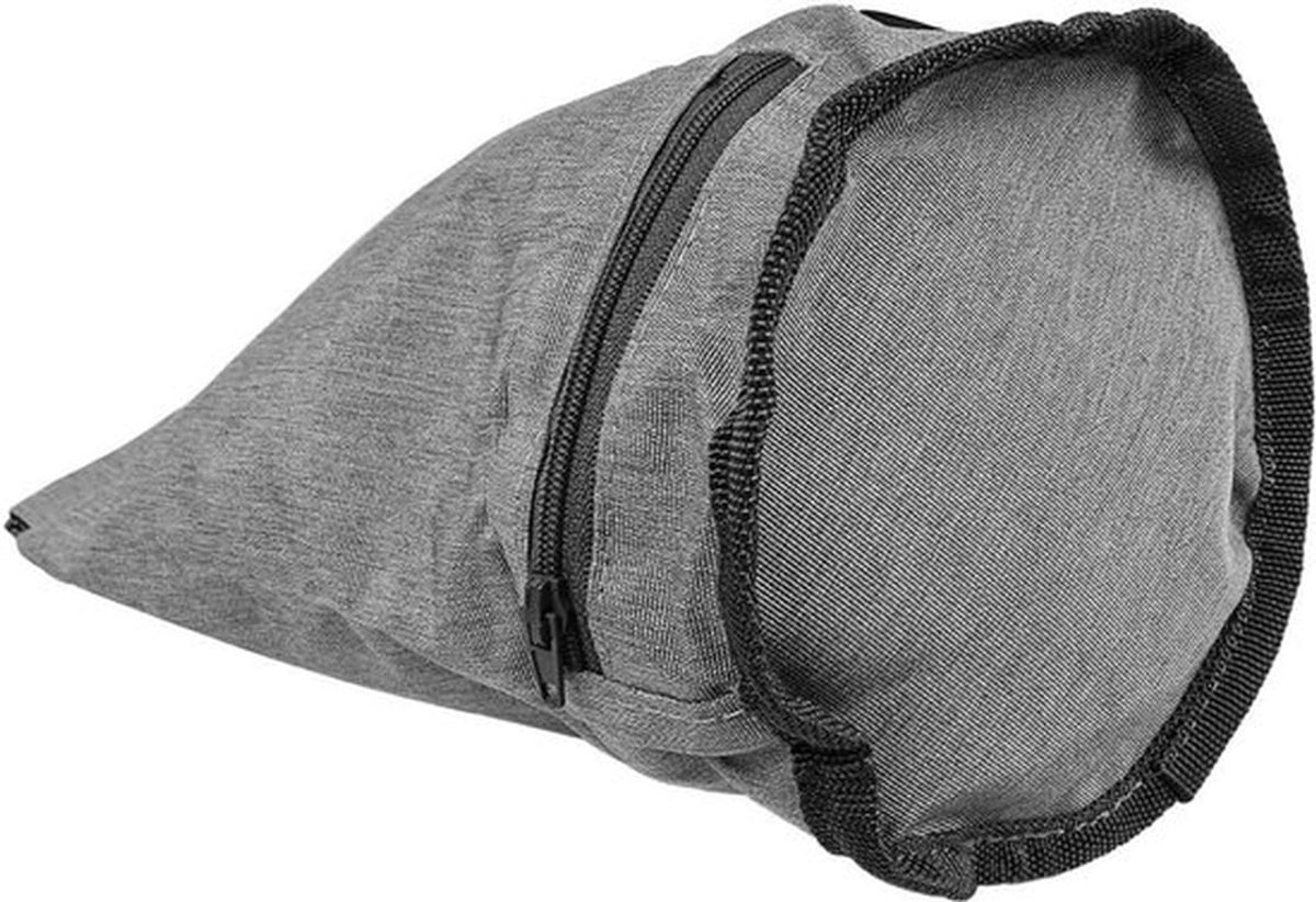 - Hondenpoepzakjes voor buitenwandelingen - Draagtas met karabijnhaak - Grijs - Polyester - Geschikt voor honden - Draagbare tas met riem - Karabijnhaak - Buitengebruik