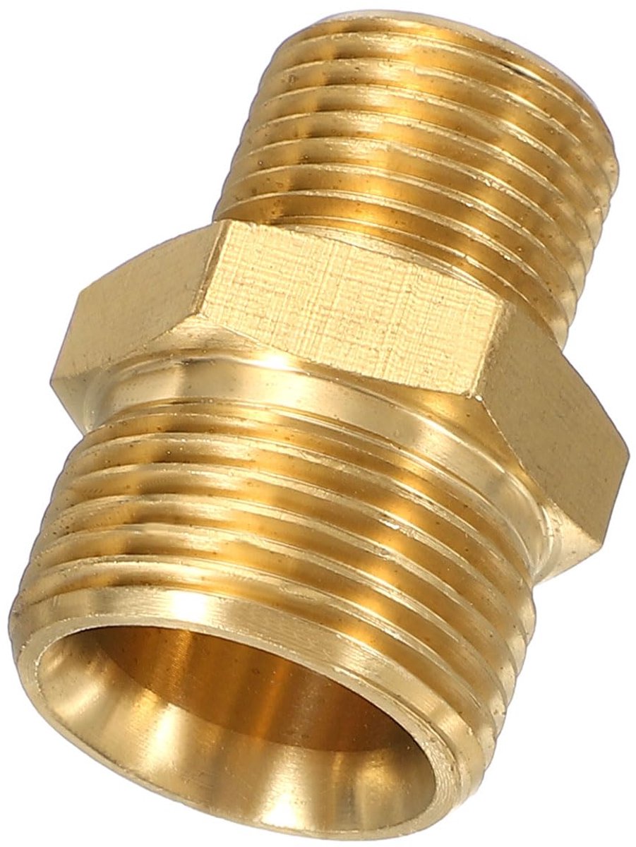 Hogedrukreiniger slangverbinder M22 naar G3/8 - 4800 PSI koper adapter