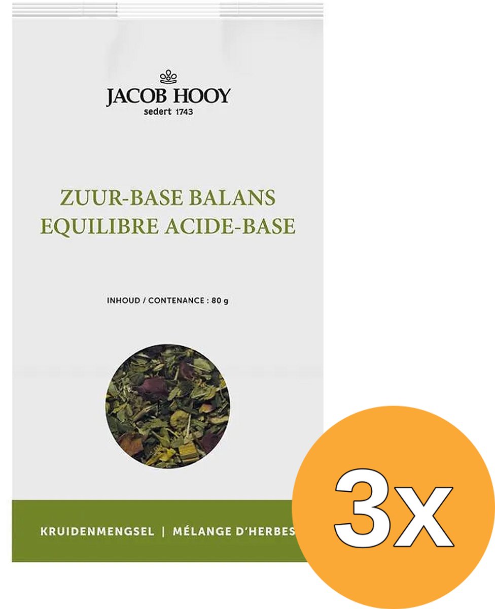 3x Jacob Hooy Zuur Base Balans (80 gr)