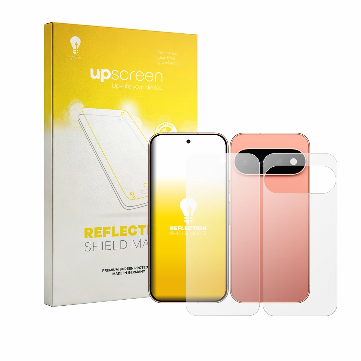 upscreen - Screenprotector voor Google Pixel 11 Pro (Voor+Achter) - Folie Beschermfolie anti glare matte