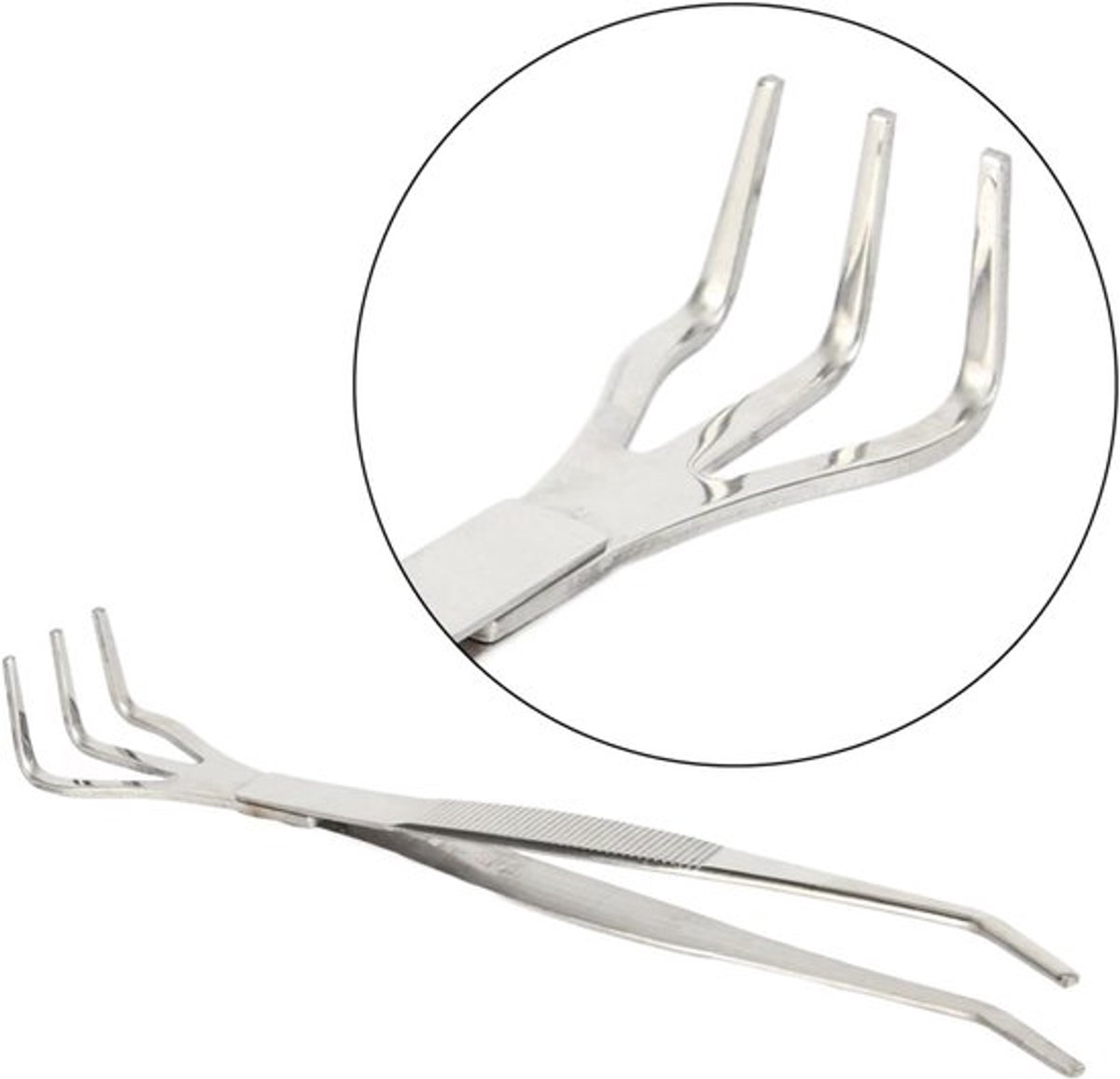 Bonsaigereedschap 2 in 1 - Wortelhark/Pincet - Roestvrij Staal - Ergonomisch Ontwerp - Antisliphandvat - Duurzaam en Slijtvast - Tuingereedschap
