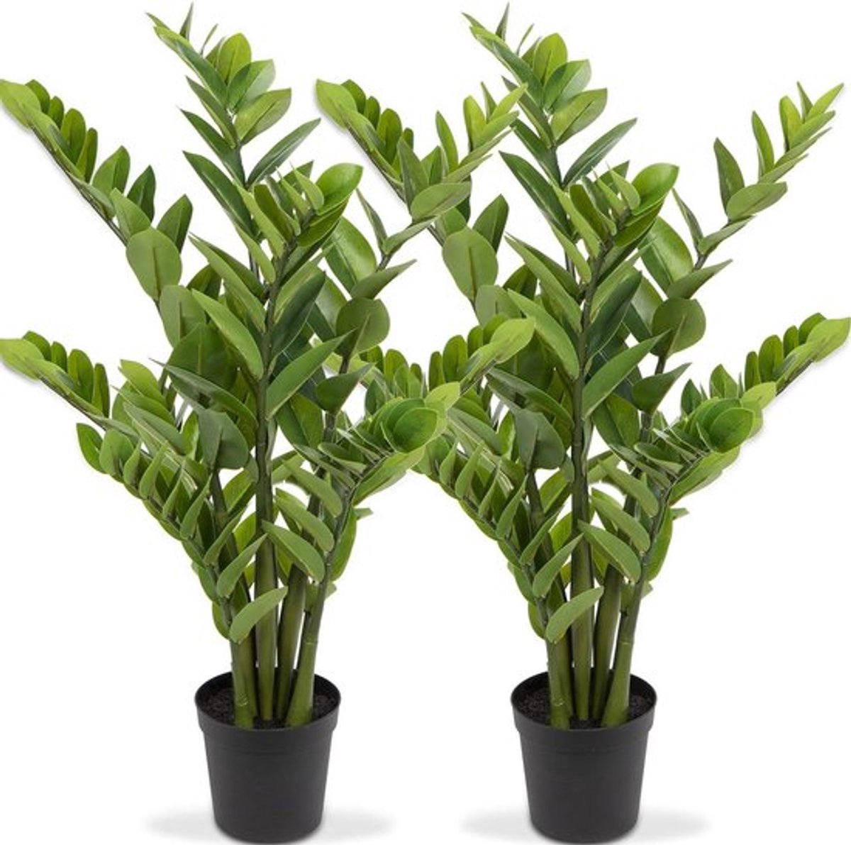 Set van 2 grote kunstplanten 100cm voor decoratie in huis en kantoor