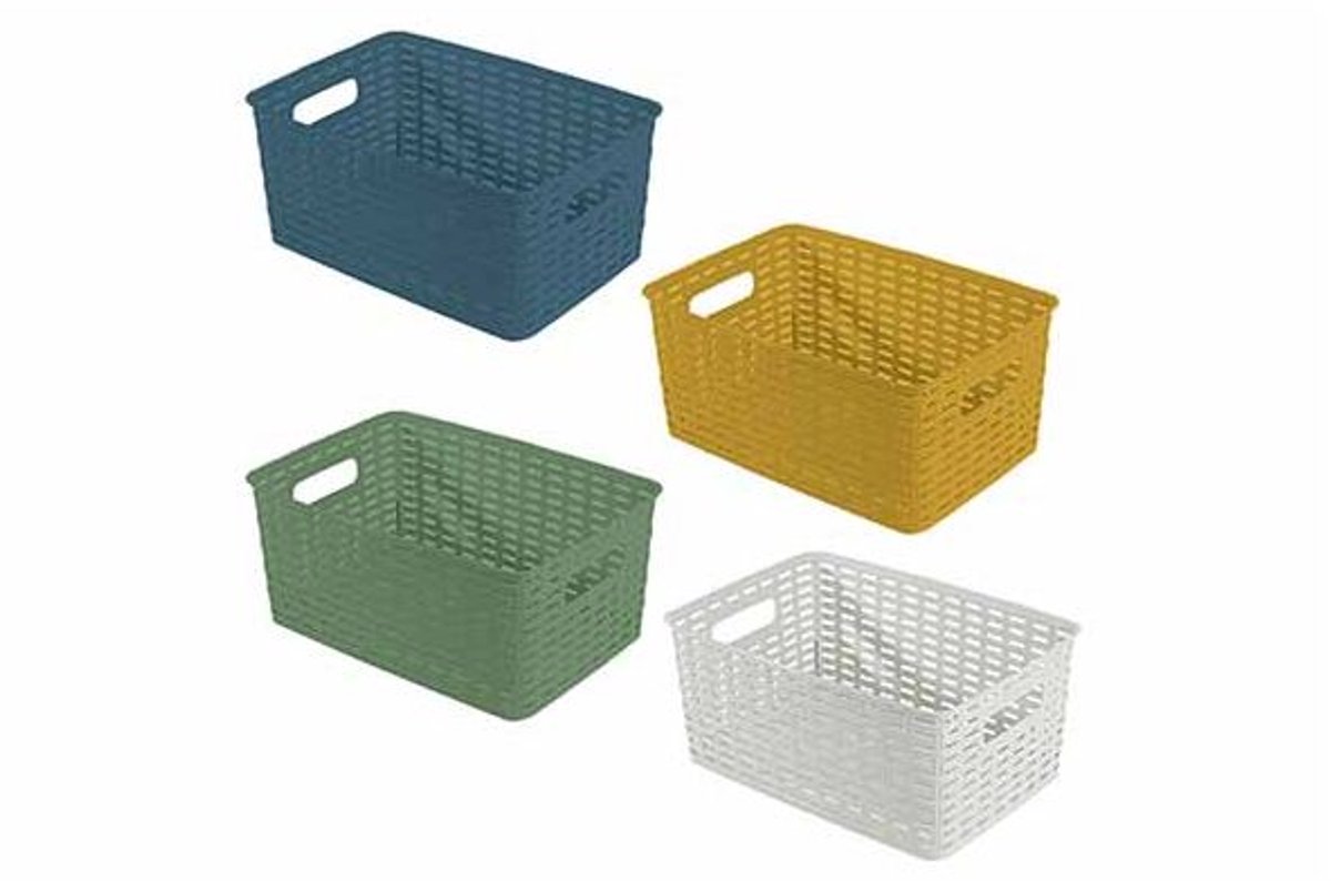 Rattan Mand Nº3 10l 4 Ass 33x24,3xh15,6cm