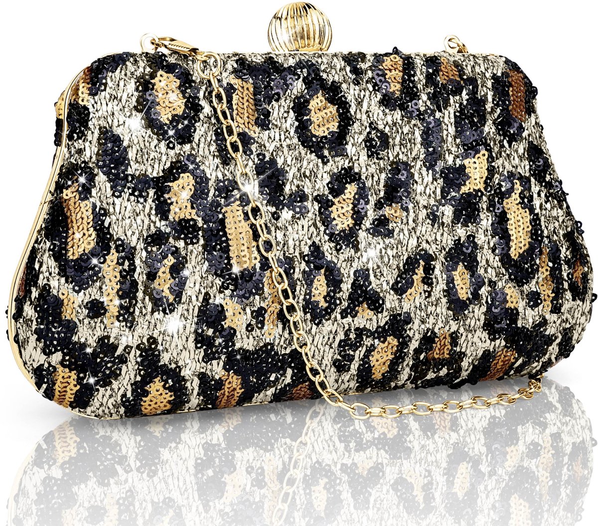 Solidchoice - Formele Diner Tas voor Dames met Luipaardprint