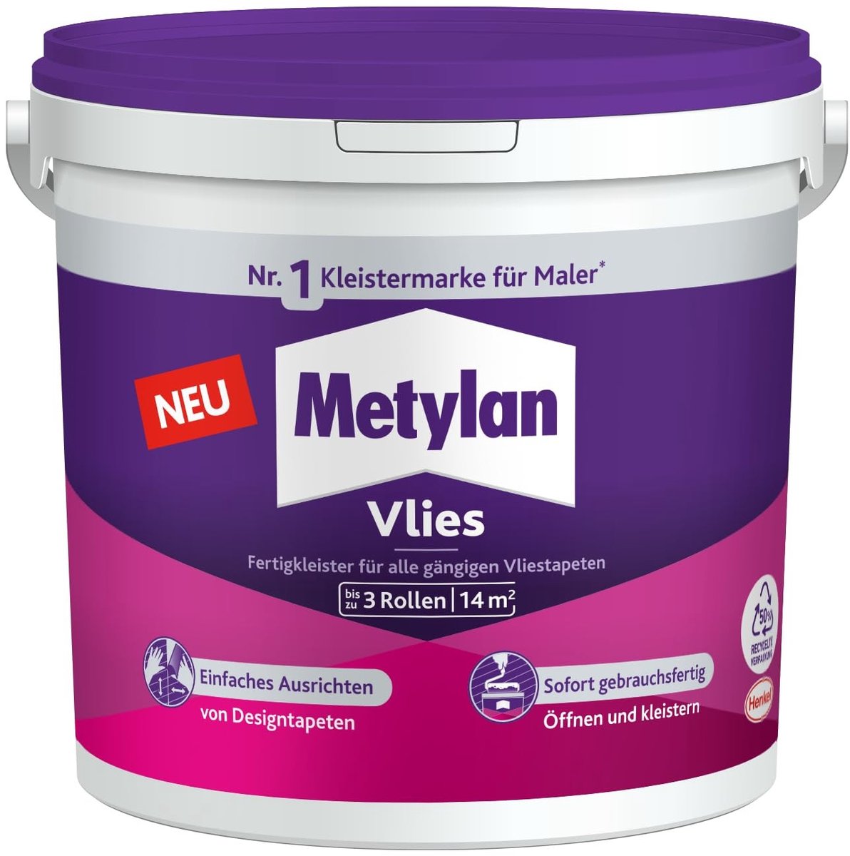 Solidchoice - Metylan Non-woven Behanglijm, 3 kg, Vochtbestendig