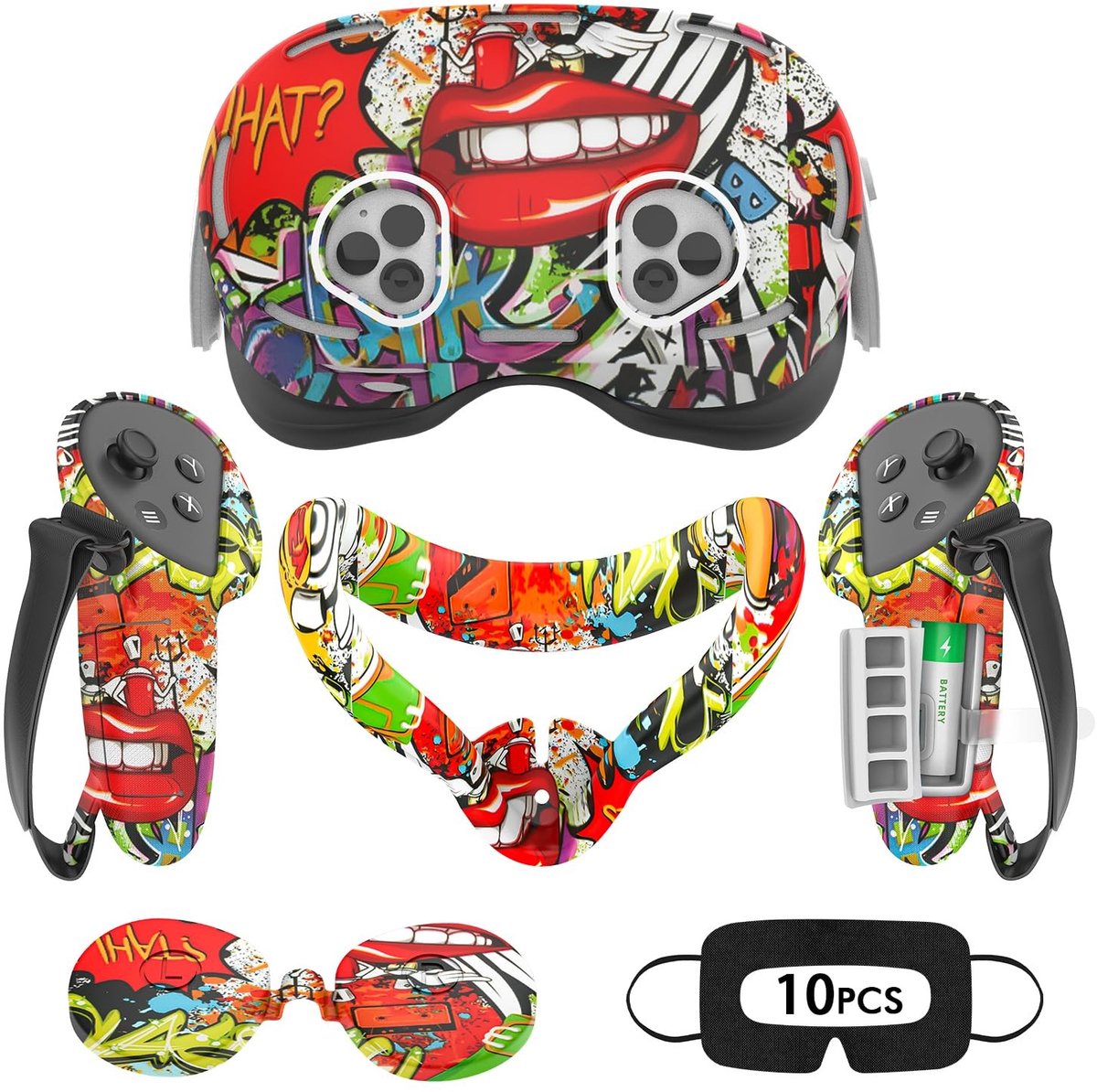 Solidchoice - Complete VR Accessoire Set met Controller Grip en Lens Bescherming