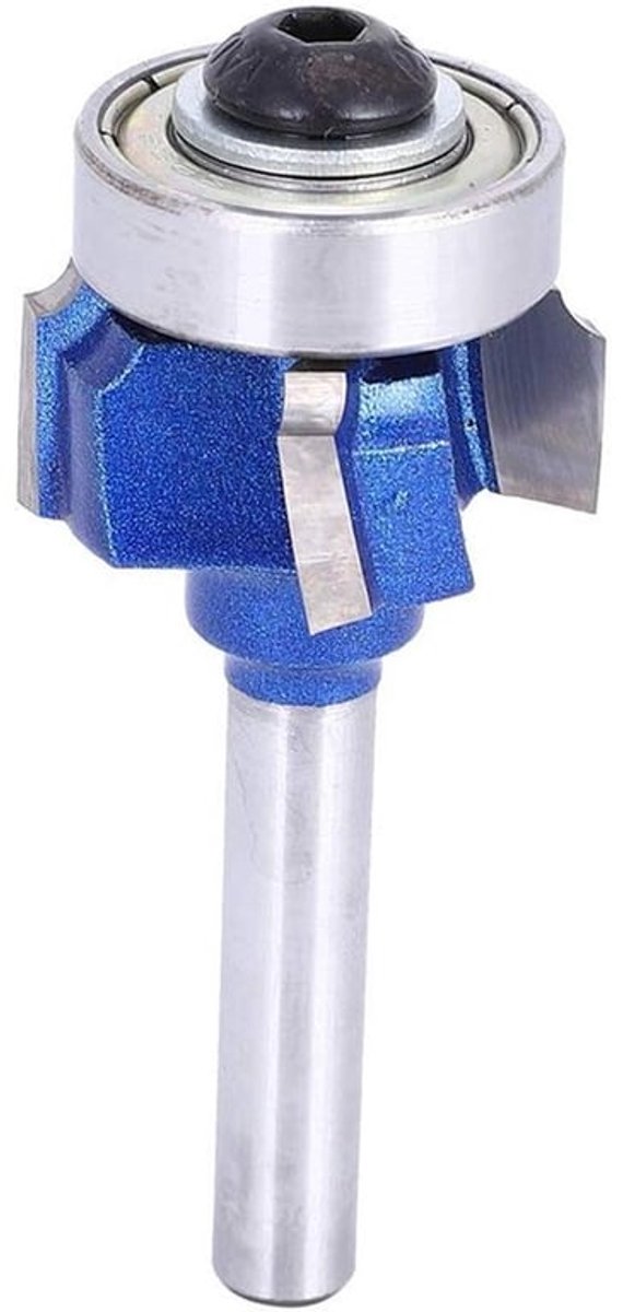 Houtfrees, 8 mm - Ronde Randfrees - Gecementeerde Hardmetalen Frees - CNC-machines - Scherpe Snijprecisie - Vier Messen.