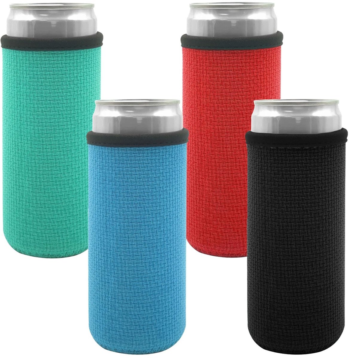 Solidchoice - Set van 4 Neopreen Bierkoelhoes