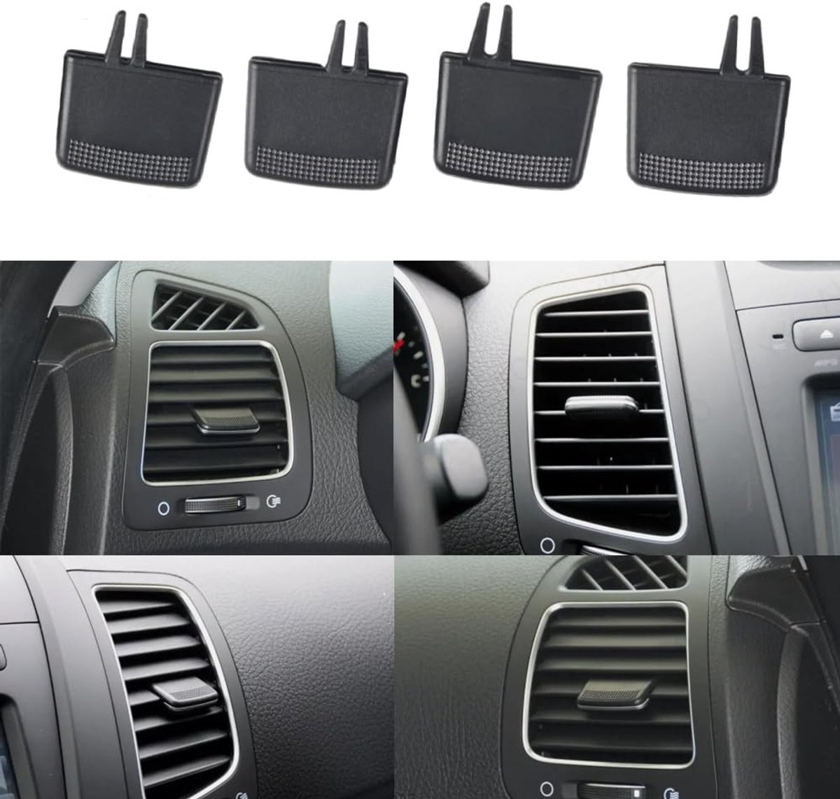 Solidchoice - 4 Stuks Air Vent Clip Luchtverfrisser voor Auto
