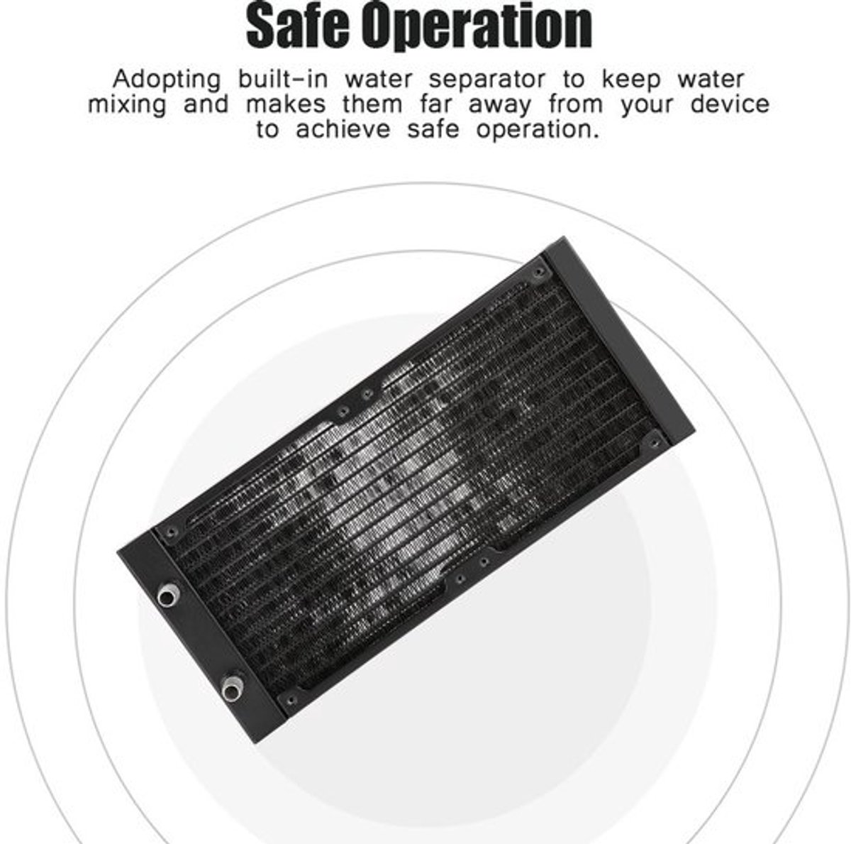 Radiator 12 buizen - Snelle warmteafvoer - Computerkoelcomponent - Waterkoelsystemen - Warmtewisselaar - Verbeterde ventilatieprestaties - Waterkoeler
