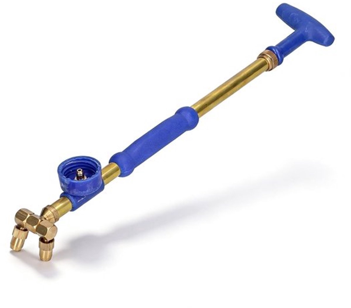Tuinspuit met Dubbele Sproeiers - Telescopische Koper/Plastic Stangspray - G3/4 Vrouwelijke Draad - Accessoireset (5 stuks) - Waterstraal/Sprayverneveling - Antisliphandgreep - Sproeier