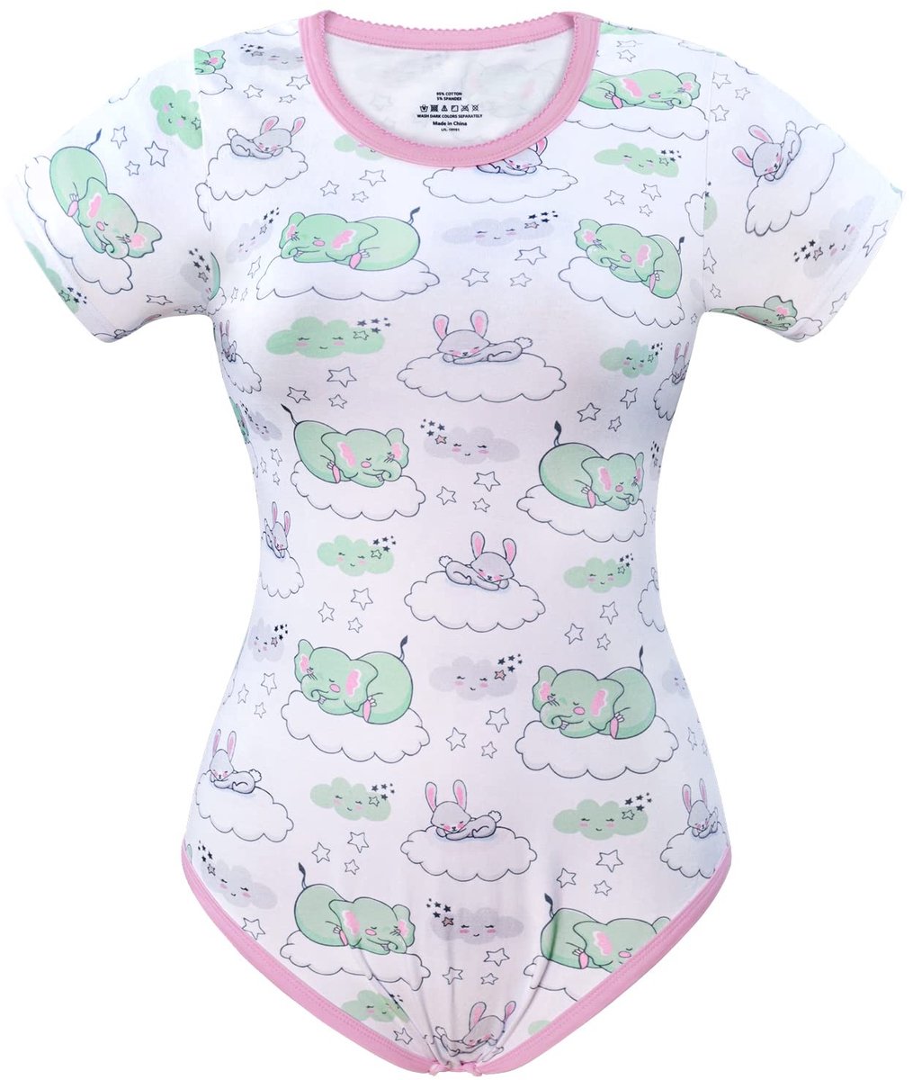 Solidchoice - Katoenen Romper voor Volwassenen met Schattige Prints
