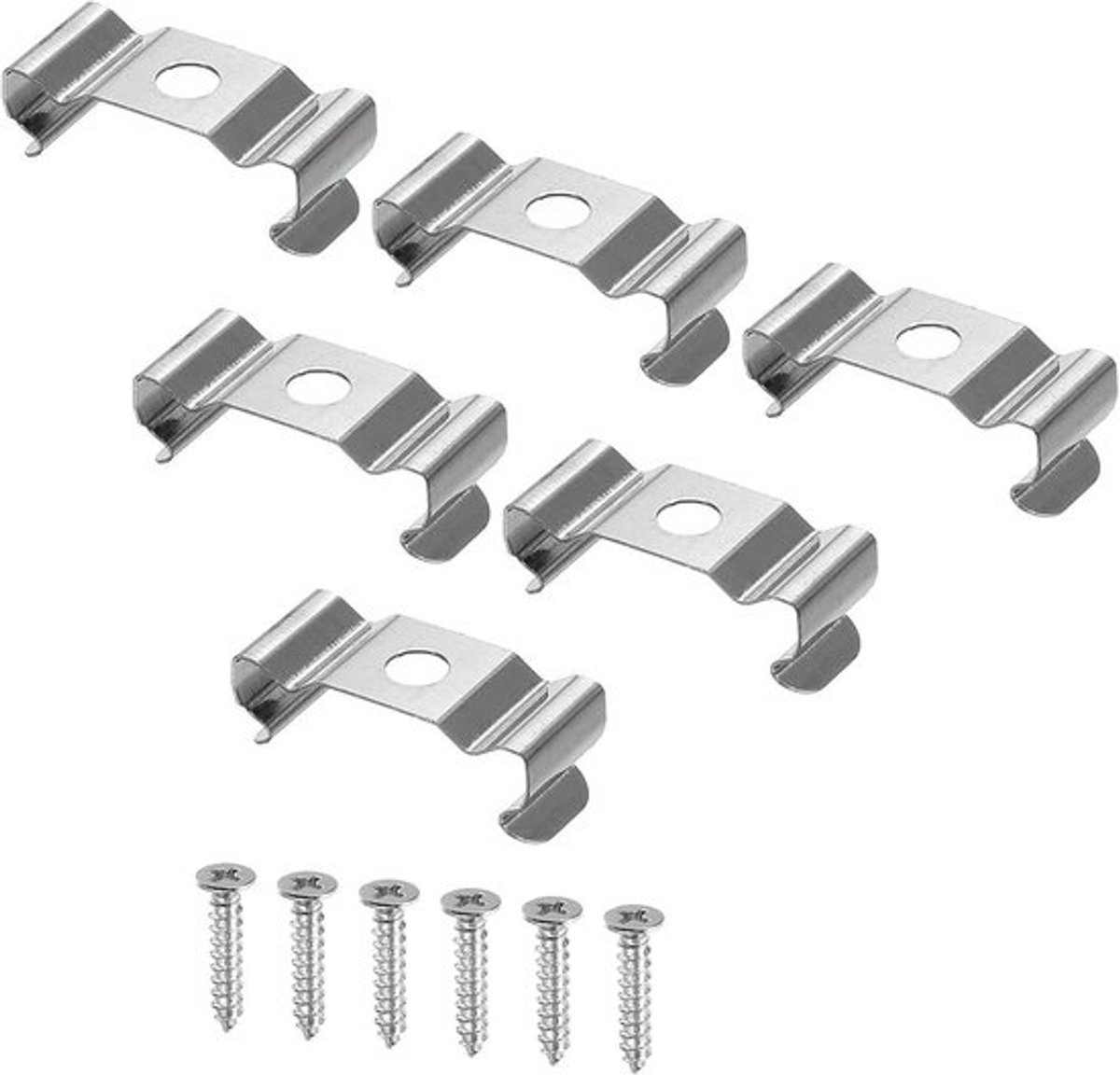 Beugel Hangers - Clips - Houder - LED Lampen - Pack van 20 - Geschikt voor T5 Lampen Plafondlamp Fluorescerende Buis Lichtarmatuur Klemmen met Schroeven.