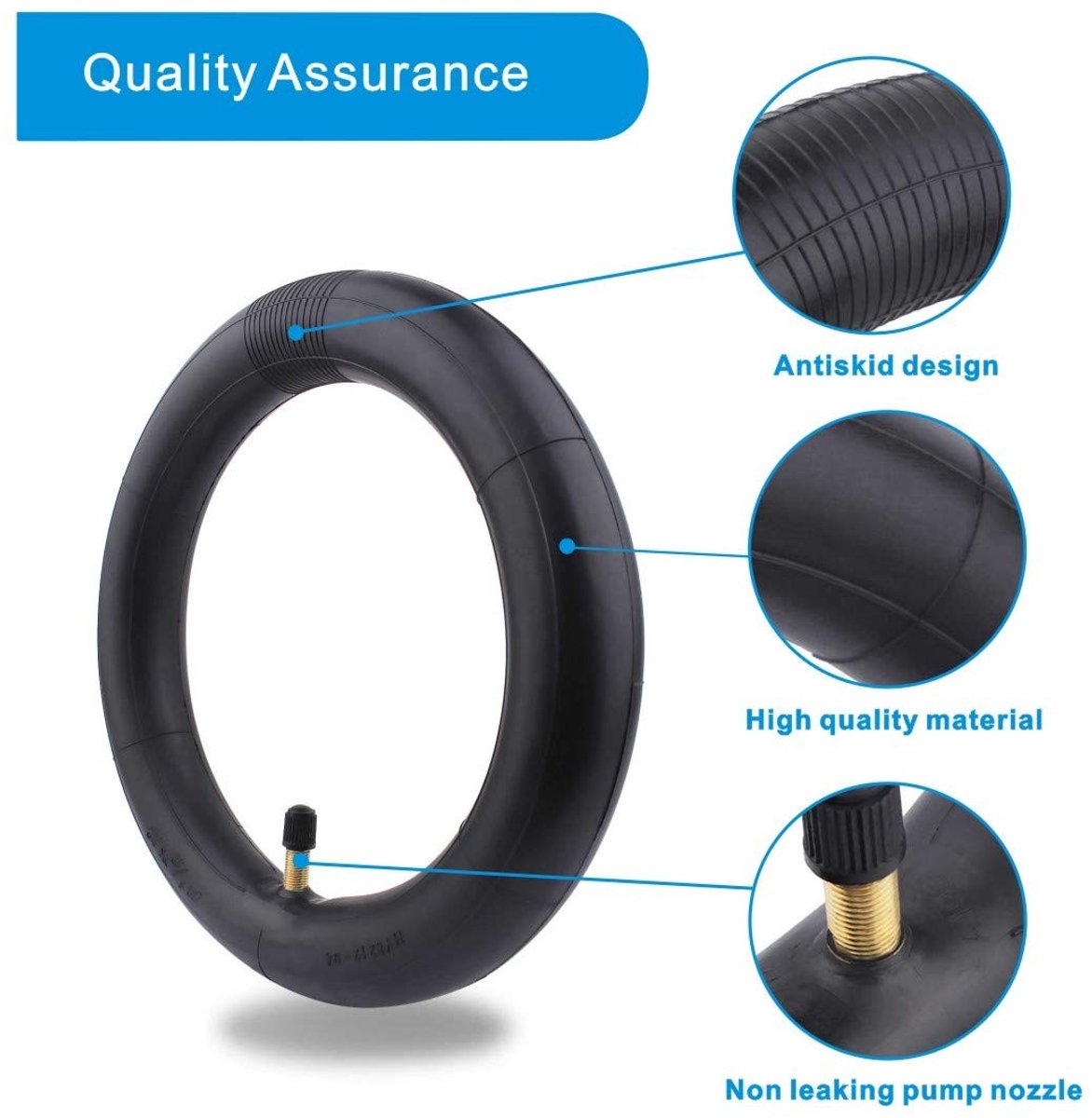 Solidchoice - Set van 2 Binnenbanden voor Elektrische Scooter 10 Inch