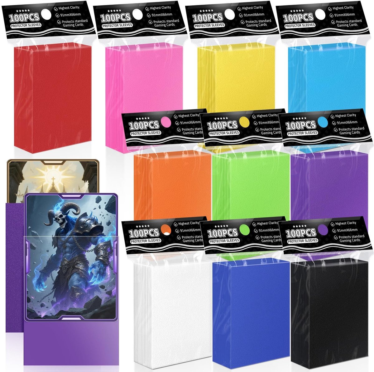Solidchoice - 1000 Stuks Kaartbeschermers voor TCG