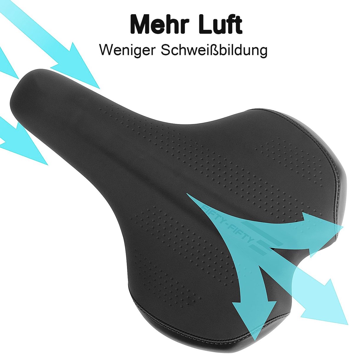 Solidchoice - MTB Zadel met Geheugenfoam en Waterdichte Oppervlak
