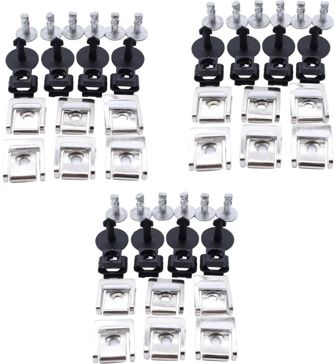 Solidchoice - Set van 60 Onderbodembevestigingsclips voor Motor
