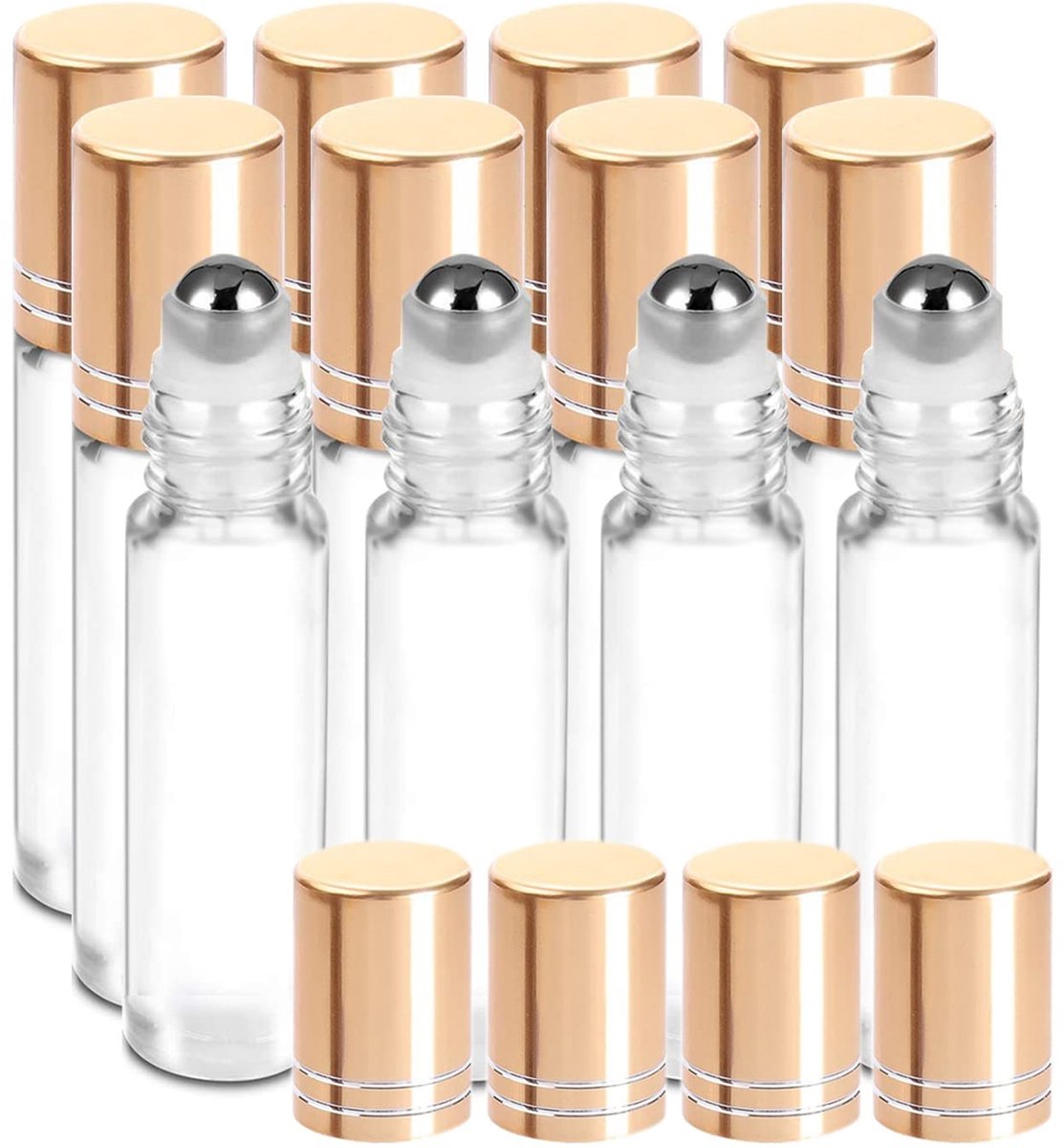 Solidchoice - 10ml Lege Rollerflessen voor Essentiële Olie met 1 Opener en 1 Dropper