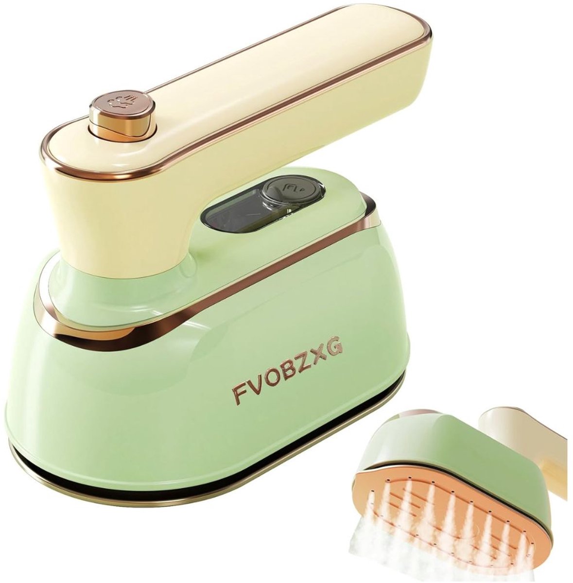 NIVA® Reisstrijkijzer - Handstomer - Mini strijkijzer - Groen - 13cm x 10cm x 8cm.