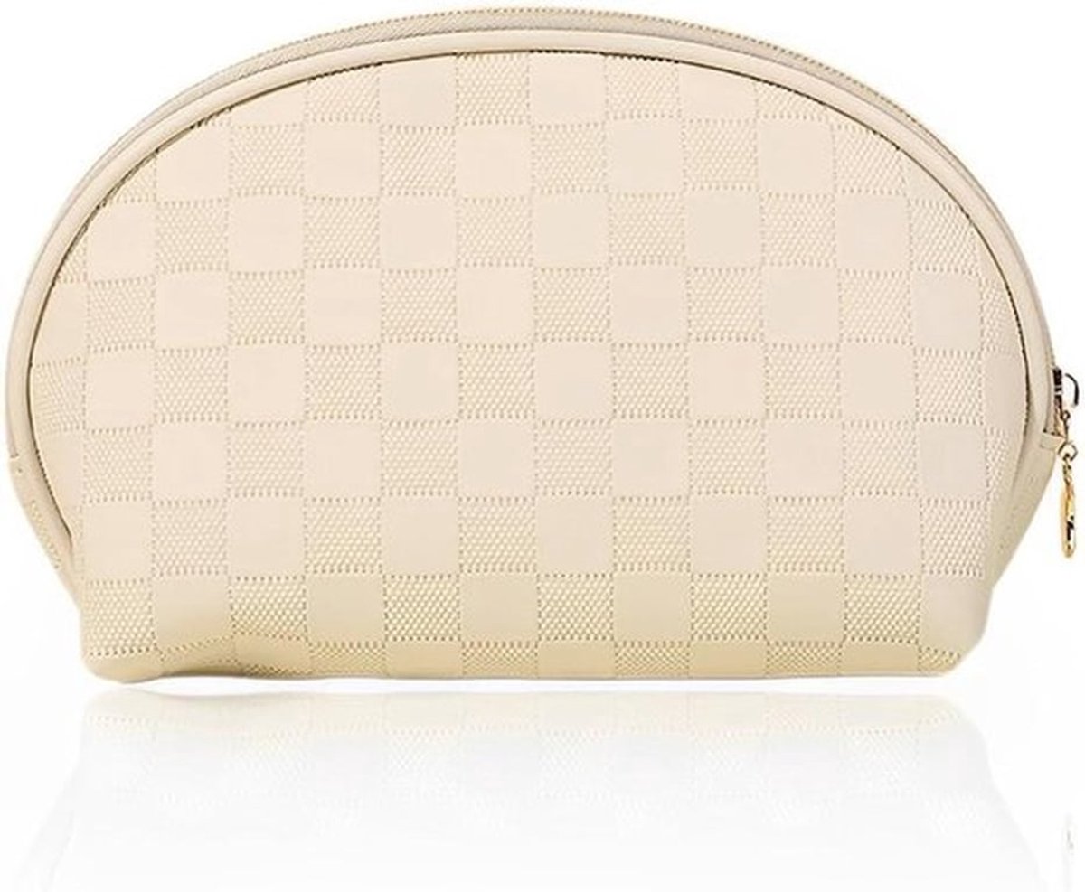 - Dames Make-up Tas - Reizen Organiser - Beige - Organizer - Mode Accessoire - Geschikt voor Dames - Meerkleurig 1 stuk - Dames Make-up Tas - Reizen Make-up Tas Organizer (beige) - Meerkleurig