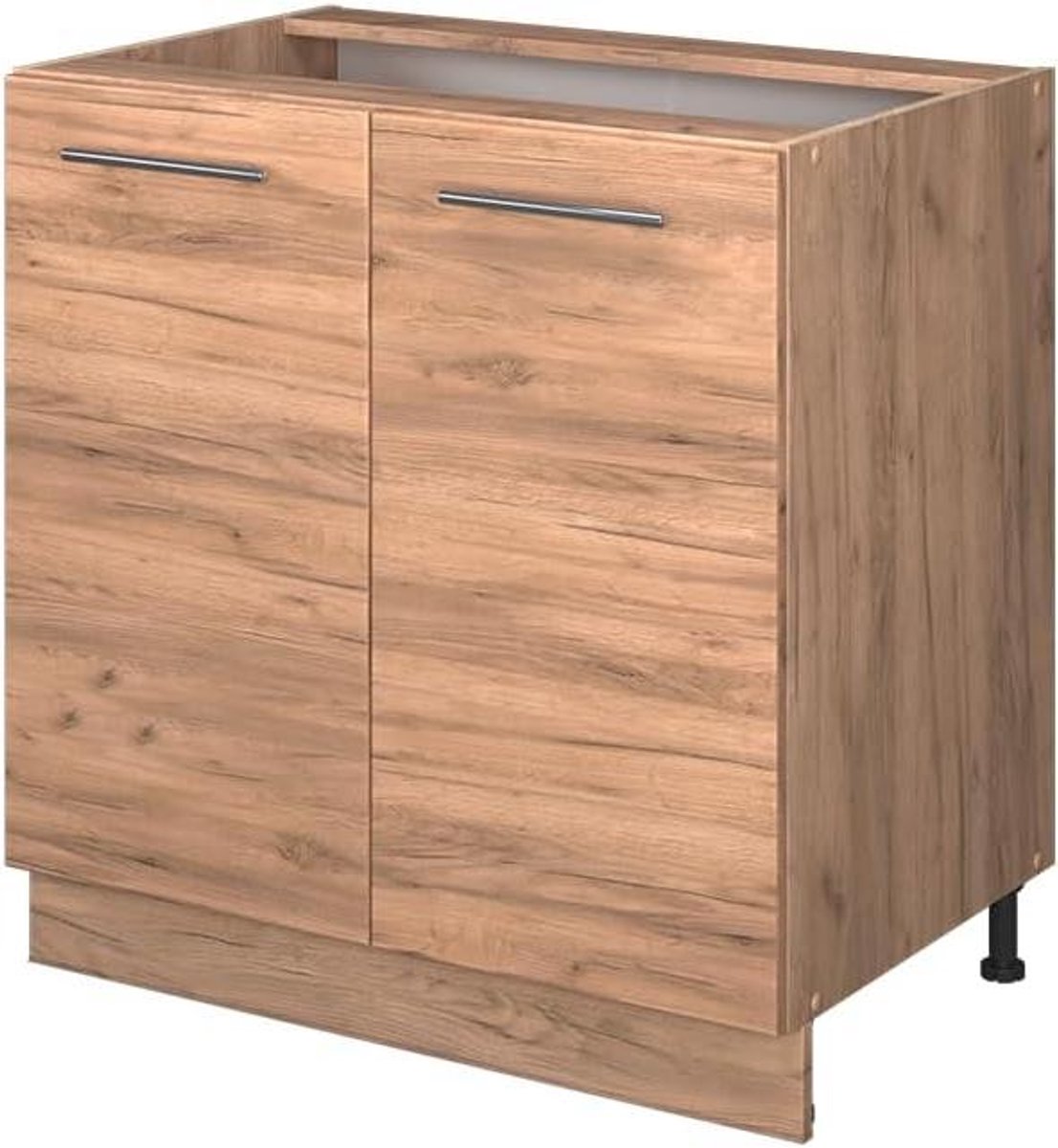 Keukenonderkast - Kastmodule Keuken - Keuken Inrichten - Soft-close scharnieren - 80 cm breed - Goud Eiken