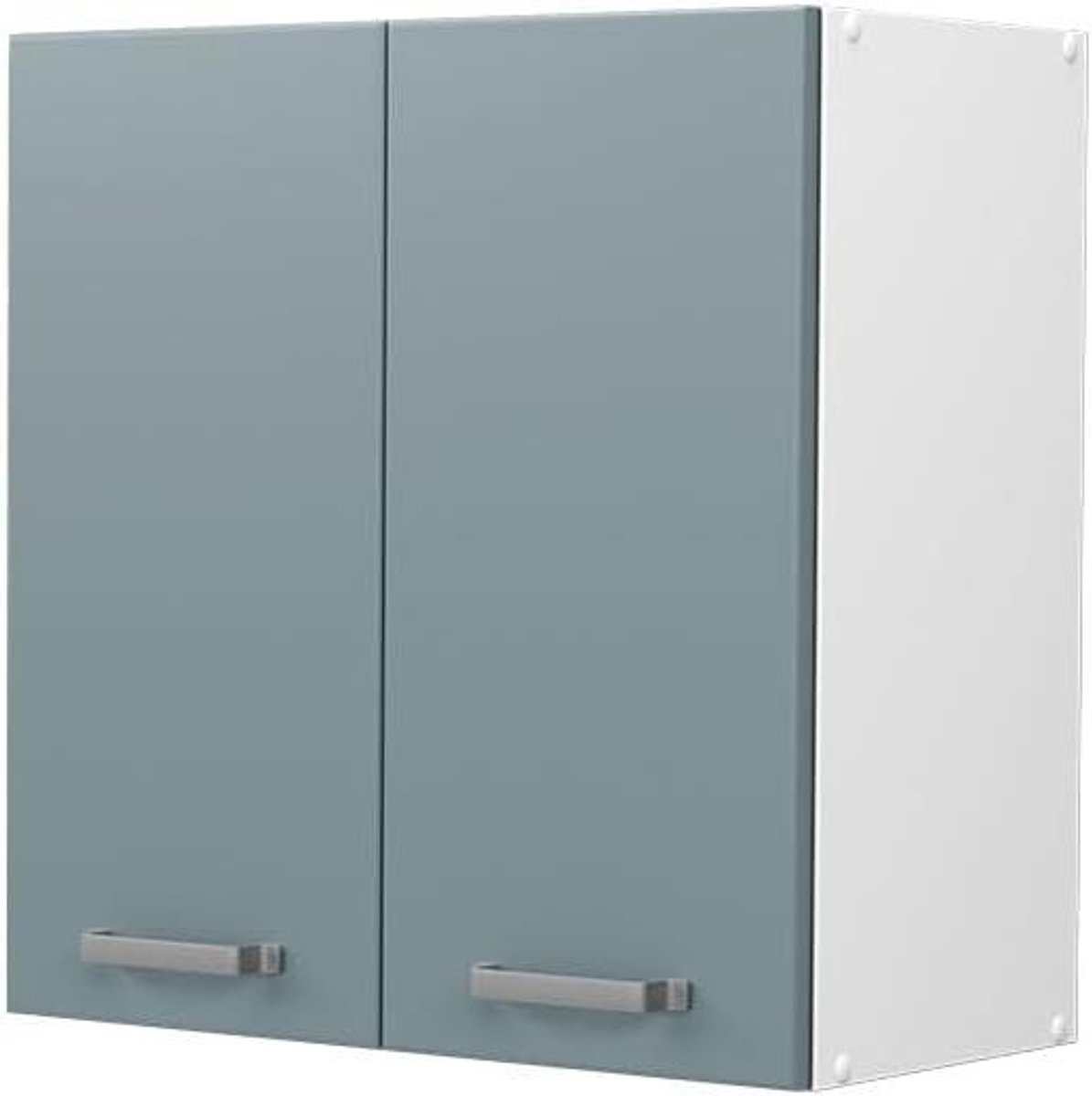 Hangkast Keuken - Wandkast Keukenkast - Keuken Opbergen - Modulair Systeem - 60 cm Breed - Blauwgrijs Wit