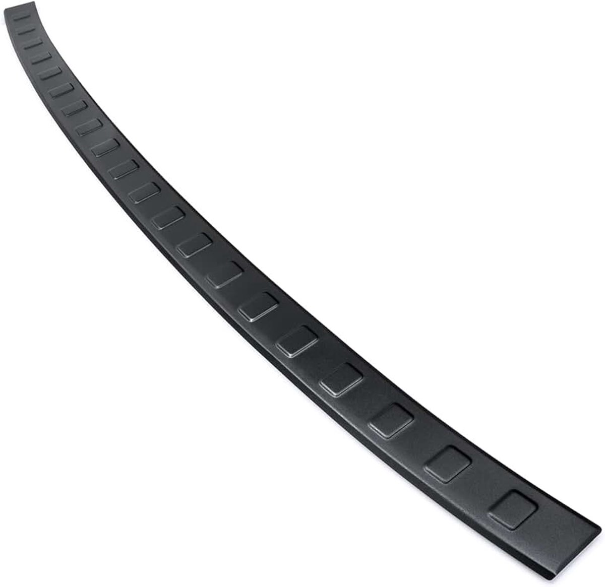 Teileplus24 AL101 Achterbumperprotector gemaakt van technisch puur aluminium met 3D reliëf en afschuining, voertuigspecifieke pasvorm, eenvoudige installatie