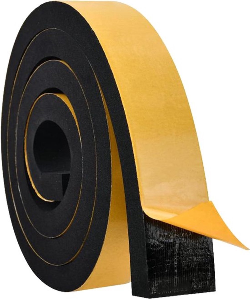 Schuimrubberen tape 50 mm breed 10 mm dik - Neopreen weerstripping voor raam deur auto