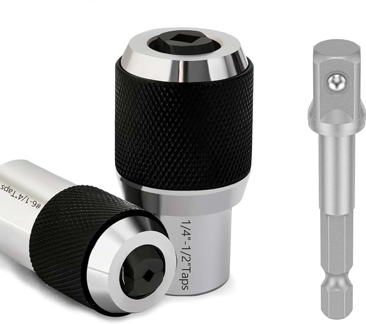 3 stuks verstelbare tapsleutels, adapter, 3/8 inch, taptrekker, gereedschap voor tappen, ruimers en gebroken schroeven, professionele verstelbare socketset