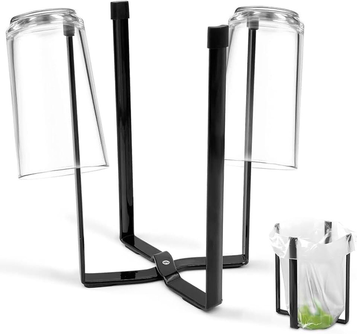 Opvouwbare flessendroogtafel (hoogte 21,5 cm, zwart) - Multifunctionele flessendroogtafel voor kinderen en keukenflessen