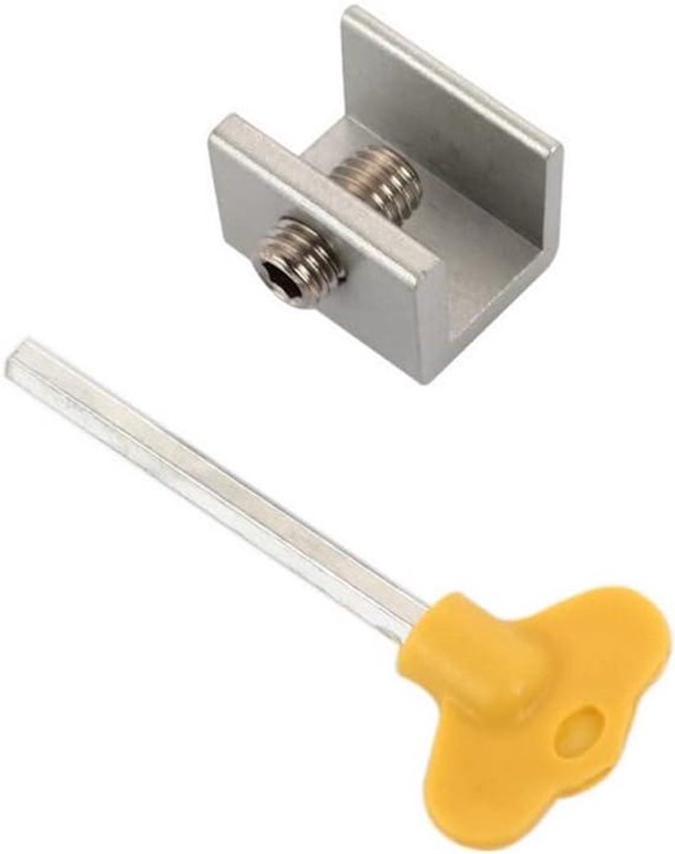 4Pack Verstelbare Schuifraam Sloten - Aluminiumlegering - Venster Deur Frame Beveiliging - Anti-Diefstal - Thuis en Kantoor Beveiliging