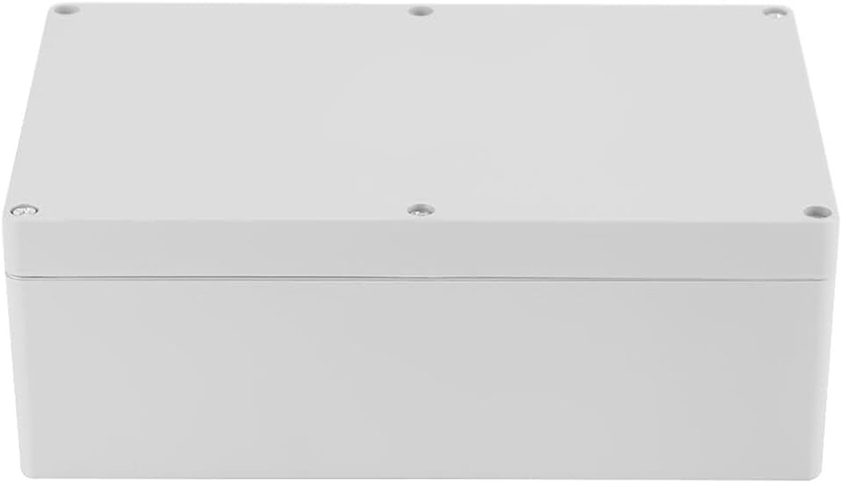 Waterdichte aansluitdoos, elektrische behuizing voor hekinstrumenten, universele behuizing van kunststof, wit, voor elektrische projecten, doe-het-zelf, 230 x 150 x 85 mm
