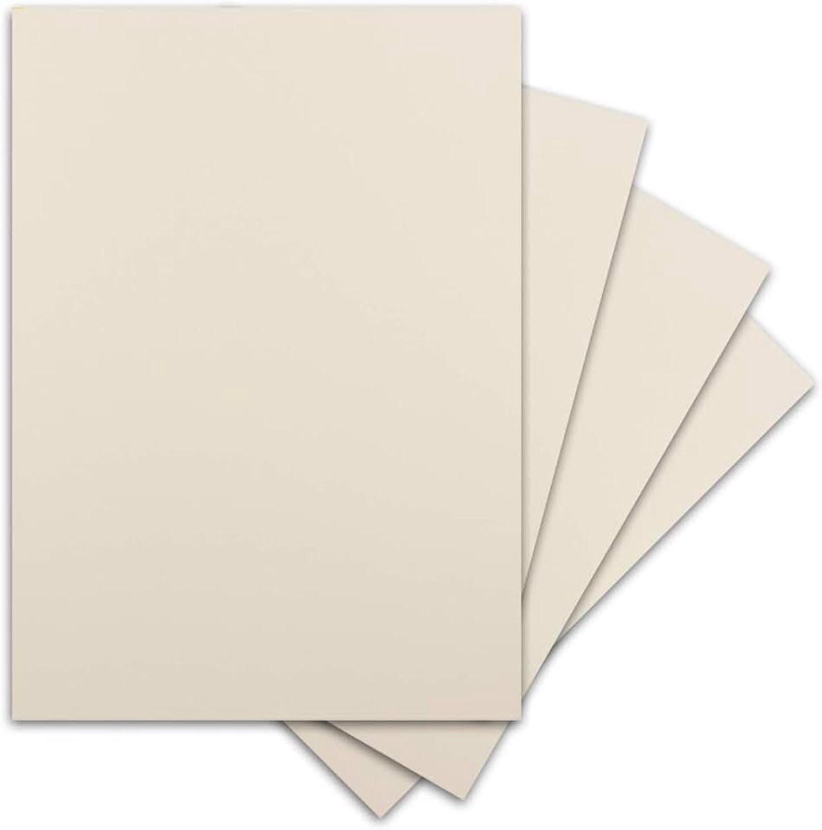 20 vellen DIN A4 gekleurd karton - 300 g/m² knutselpapier - 21 x 29,7 cm - kleur crème-vanille - reliëf linnenstructuur - tekenpapier om te knutselen - fotokarton