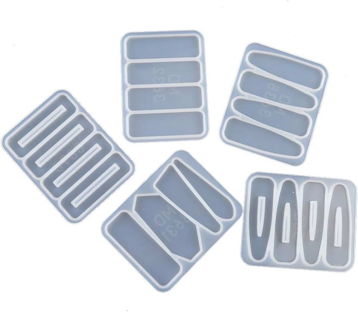 Barrette Haar Clip Siliconen Epoxy Hars Mold Haar Pin Sieraden Casting Mold Gereedschap